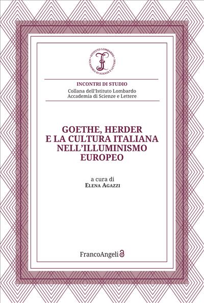 Goethe, Herder e la cultura italiana nell'Illuminismo europeo